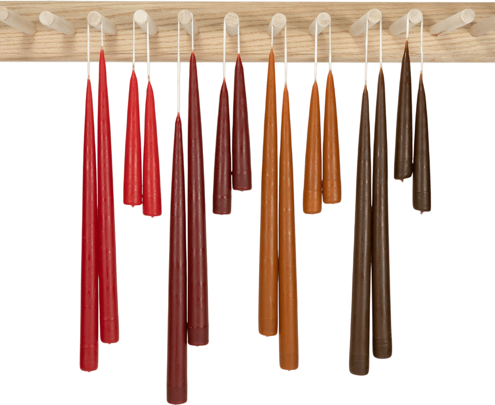 Gardenheir Hand Dipped Taper Candles - Earthtone Palette