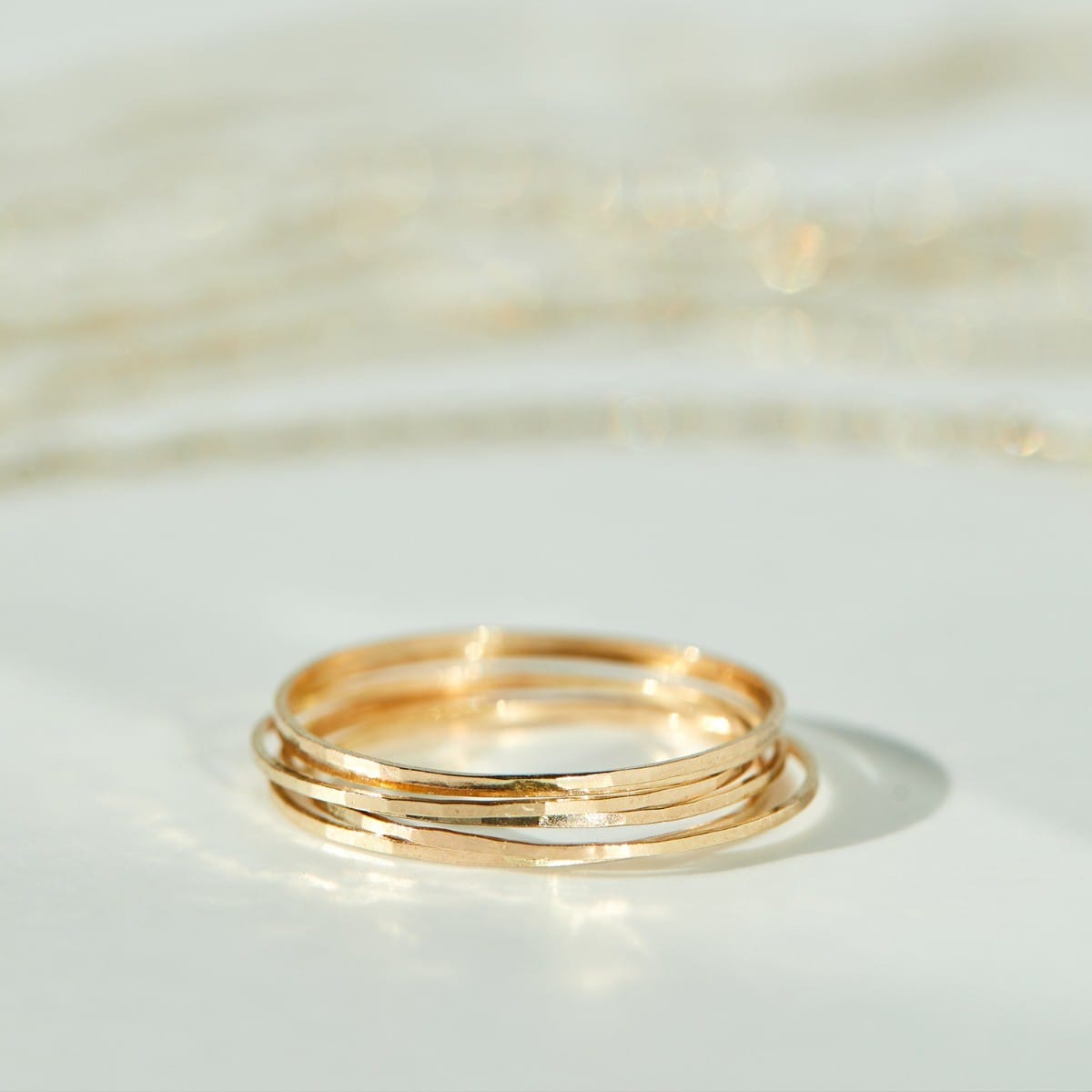 Threadbare Gold Stacking Ring