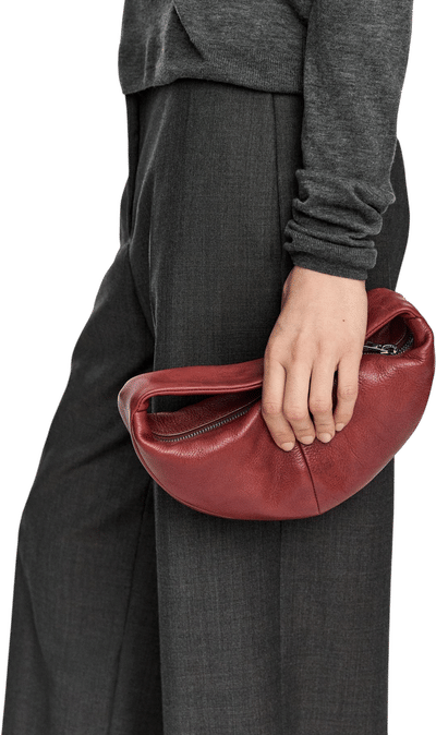 Mini Nappa Leather Half-Moon Handbag