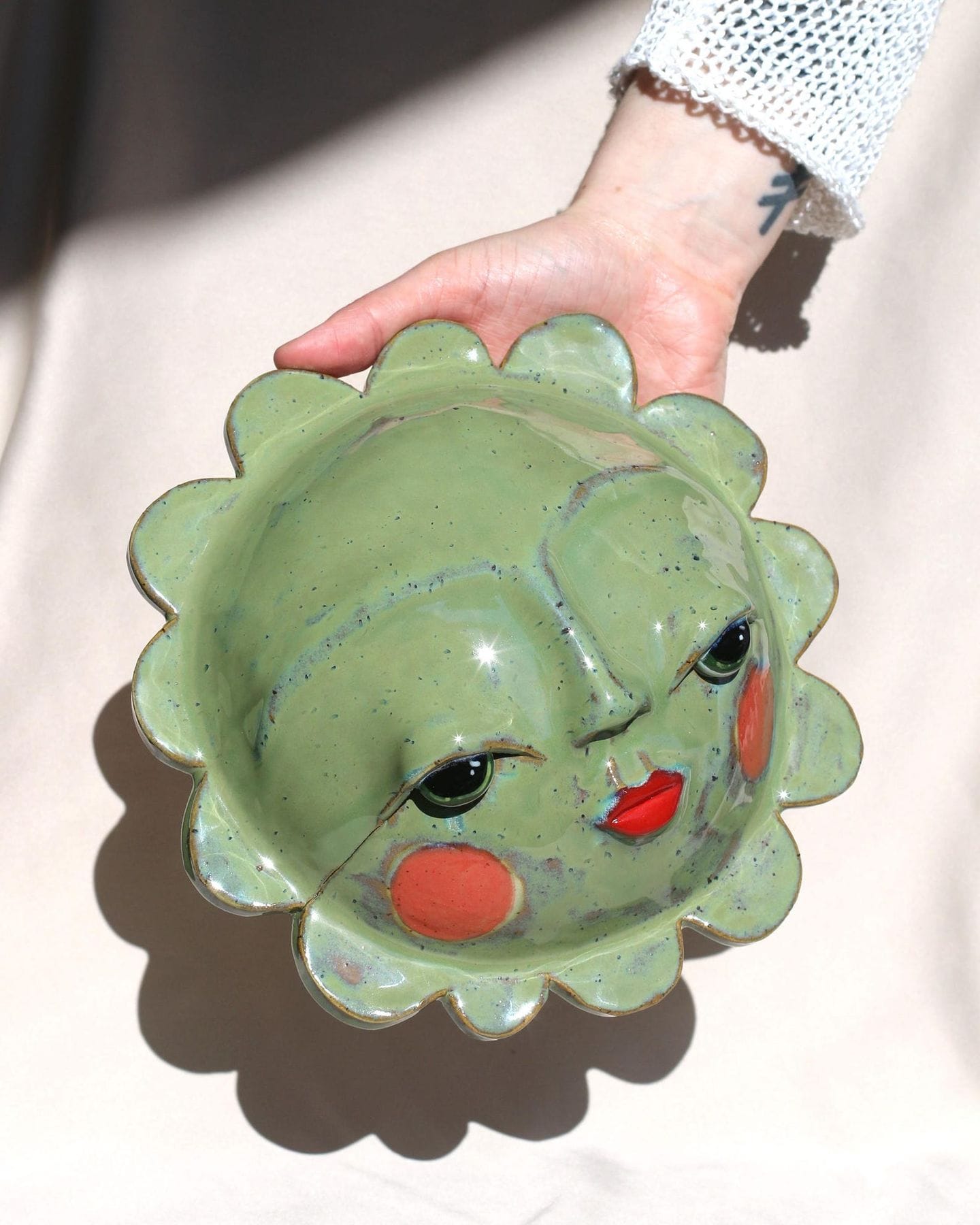 Jade Petal Face Wall Hanging Mask (MajkenHendriks)