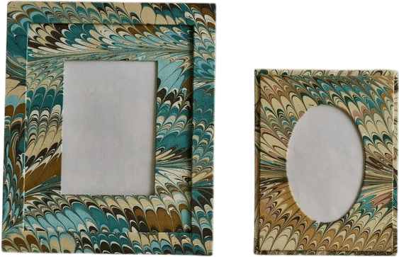 Nickey Kehoe Marbled Flatiron Feathers Frames