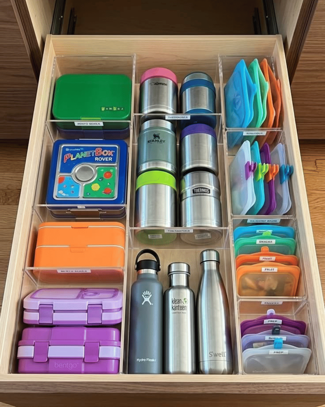 Make a lunch-packing drawer