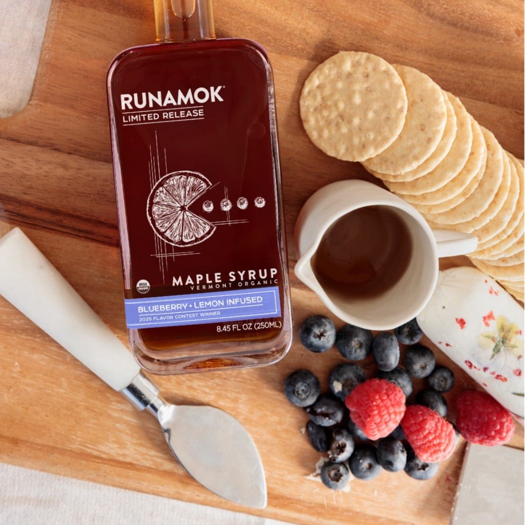 Blueberry Lemon Infused Maple Syrup