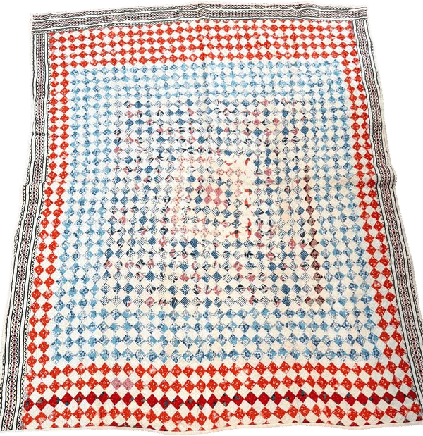 Vintage Postage Stamp Quilt