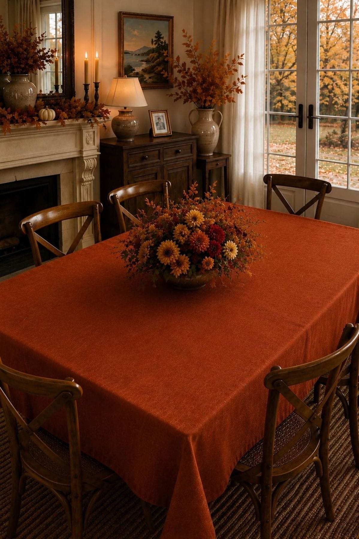 Orange Table Cover