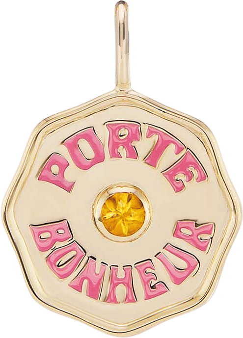 Mini Porte Bonheur Charm - Citrine
