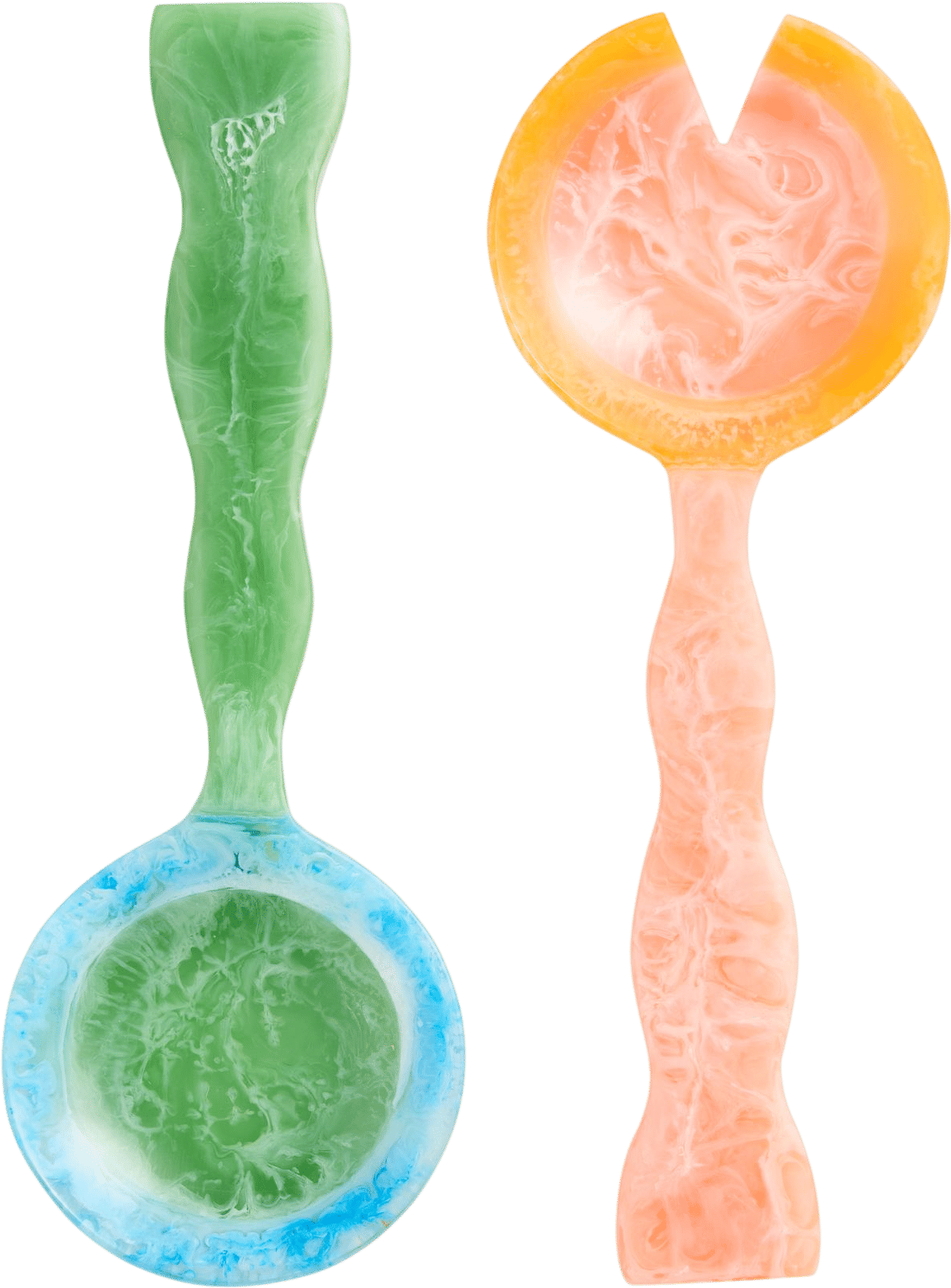 Color Pop Resin Salad Servers