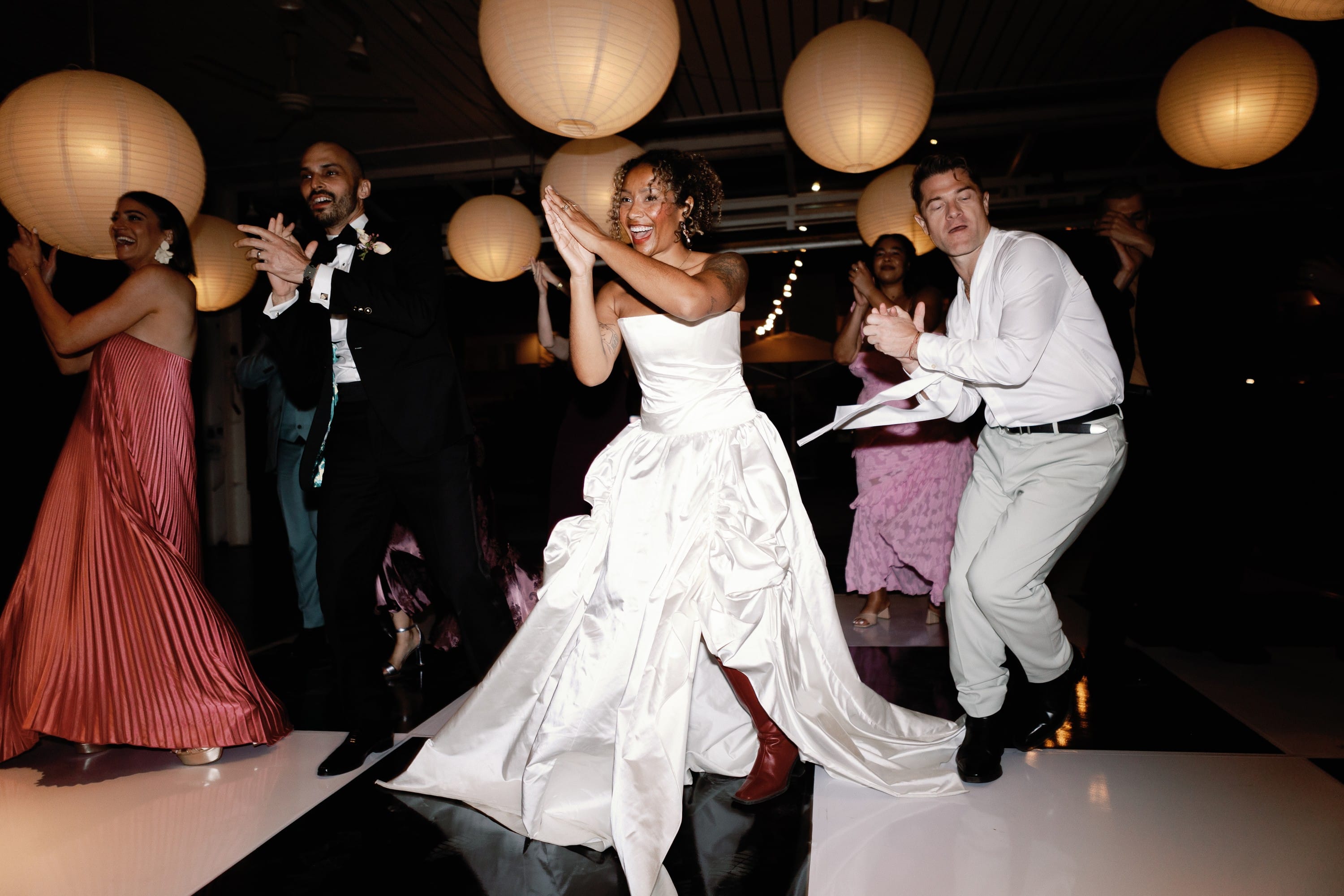 stage a flash mob on the dance floor