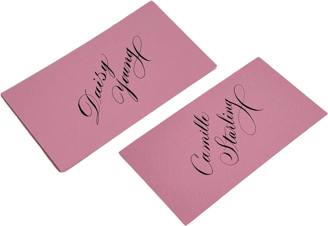 Flat Madagascar Pink Place Cards