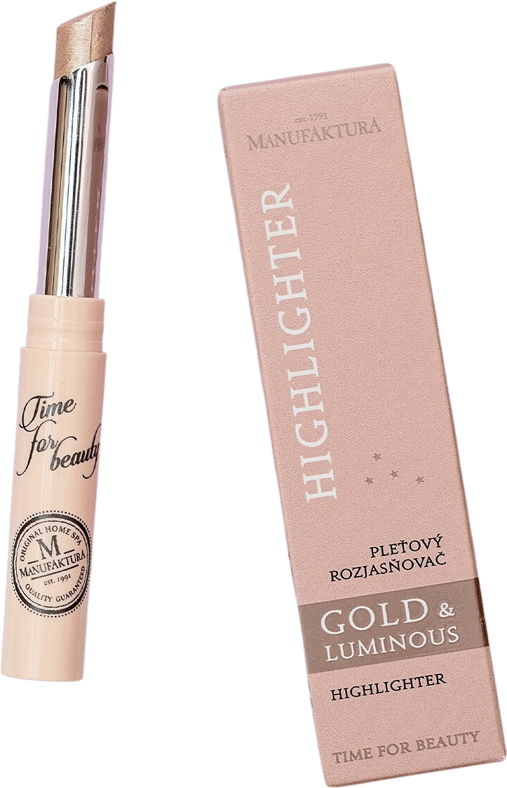 gold & luminous highlighter — manufaktura