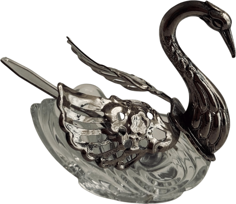Vintage Swan Salt Cellar