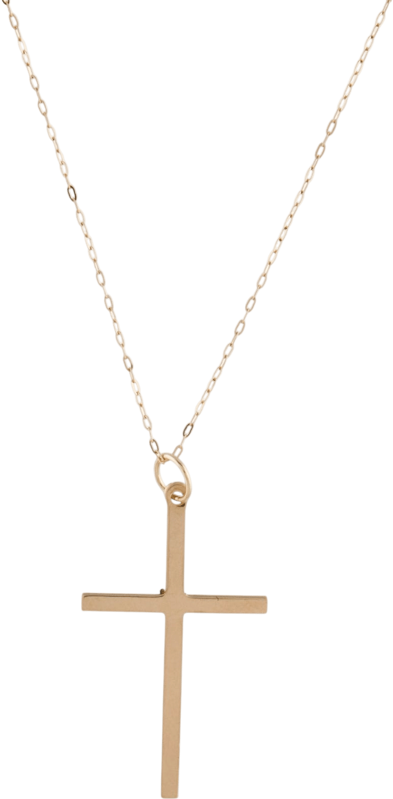14K Cross Pendant Necklace