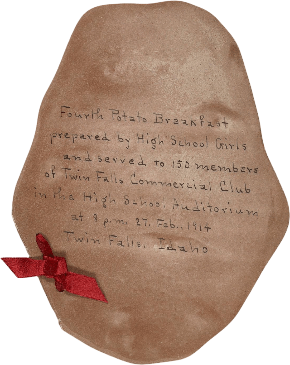 NYPL Picture Collection: "An Idaho Potato high school invitation from 1914."