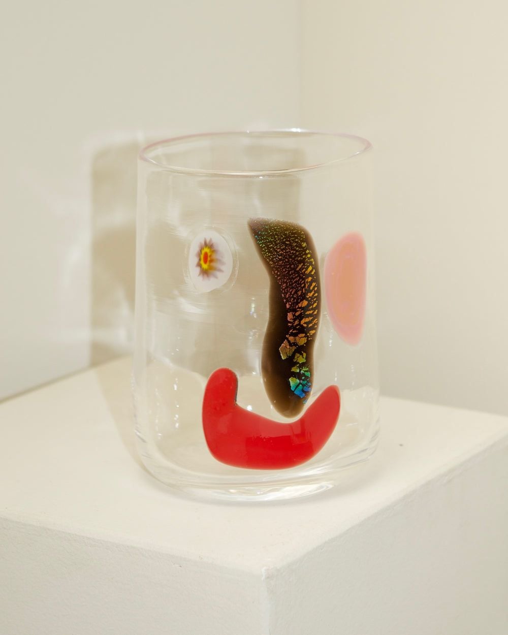 Abstract Face Glass