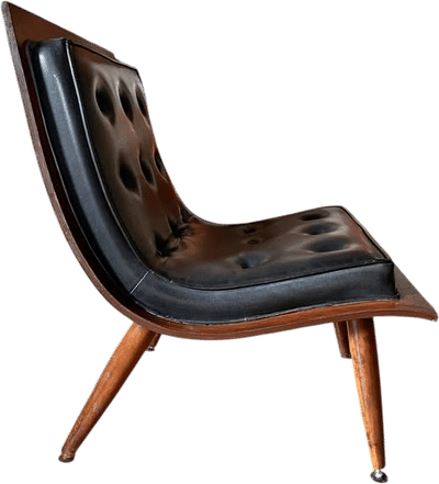 Mid-Century Carter Brothers Bent Plywood Scoop Chair