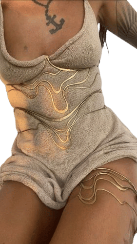 Hammered Metal Corset
