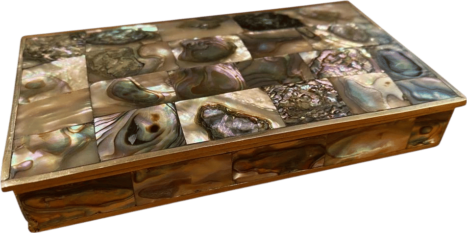 Mother-of-Pearl Mexican Silver Box