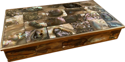 Mother-of-Pearl Mexican Silver Box