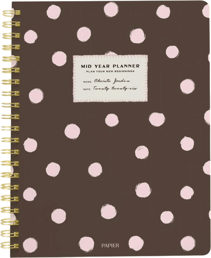 Dotted & Spotted Mid Year Planner