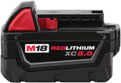 M18 18-Volt 5.0 Ah Lithium-Ion XC Extended Capacity Battery