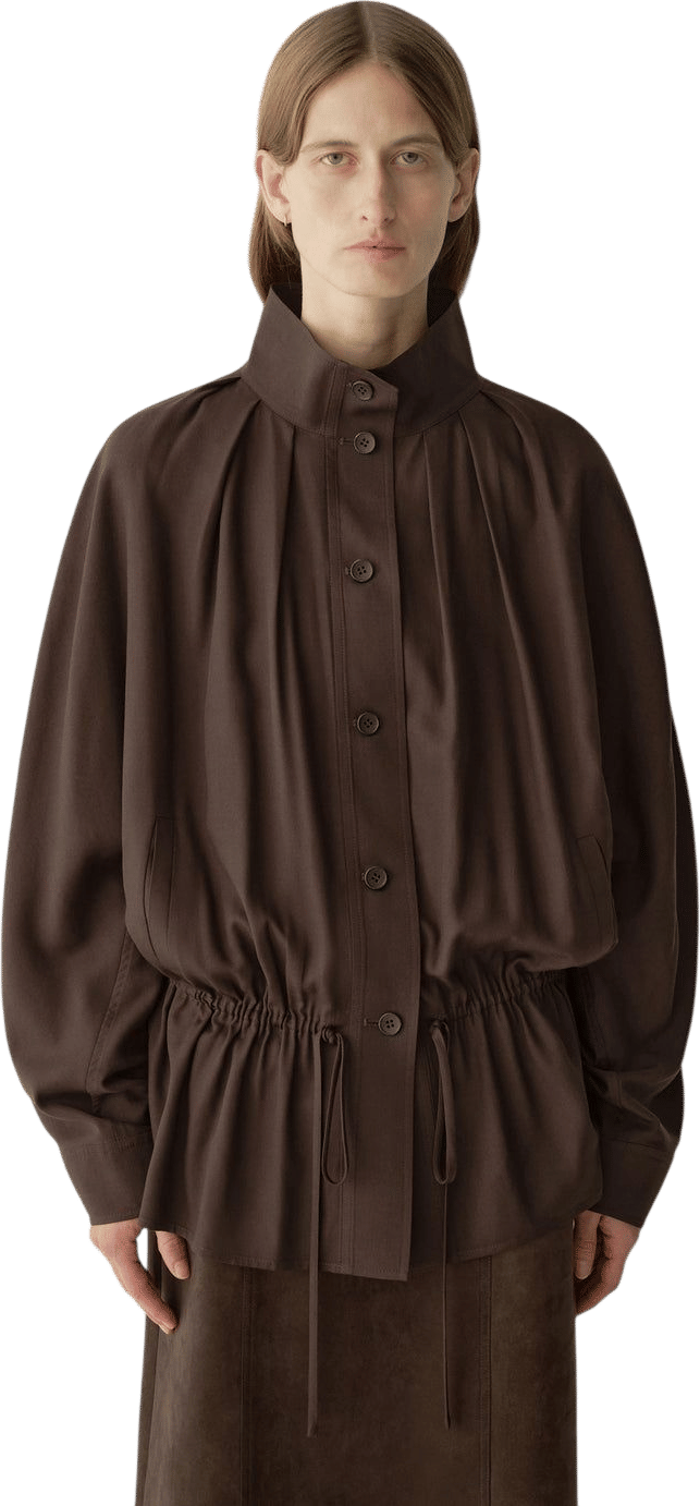 Low-waist Drawstring Trench