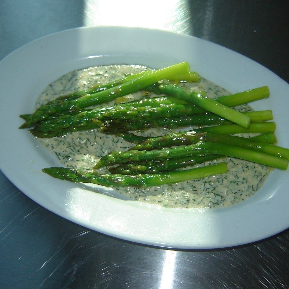 Asparagus + Whole Lemon Vinaigrette Recipe