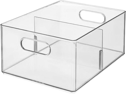 Clear Divided Bin