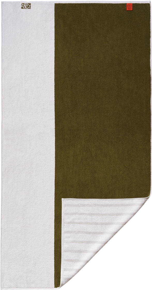 Typical Two Tone Bath Towel (Moss Green/Ceramic Clay)