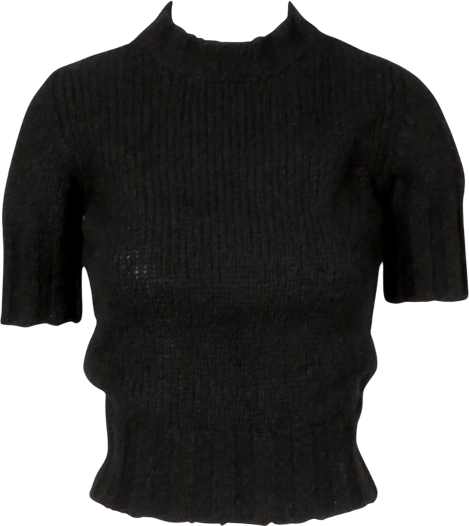 1992 MARTIN MARGIELA black shrunken wool sweater