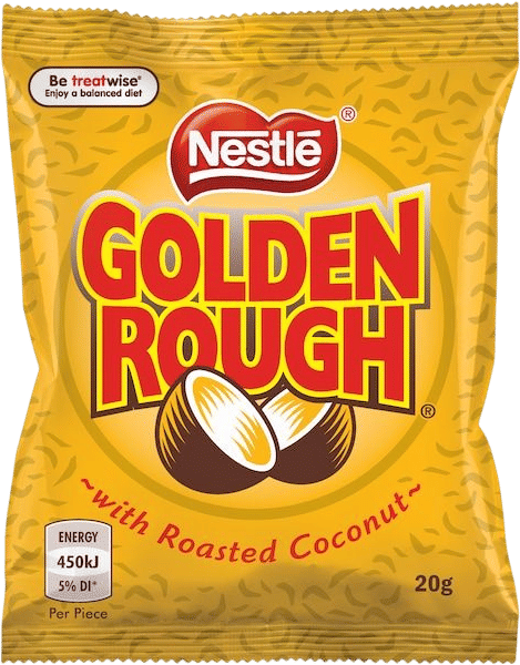 Golden Rough Coconut Milk Chocolate Bar