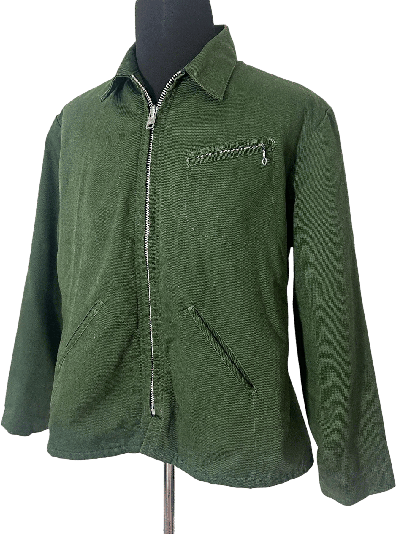 1960s Vintage Key Imperial Hunter Green Jacket Workwear