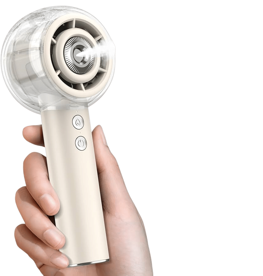 Misting Portable Handheld Fan (Ivory)