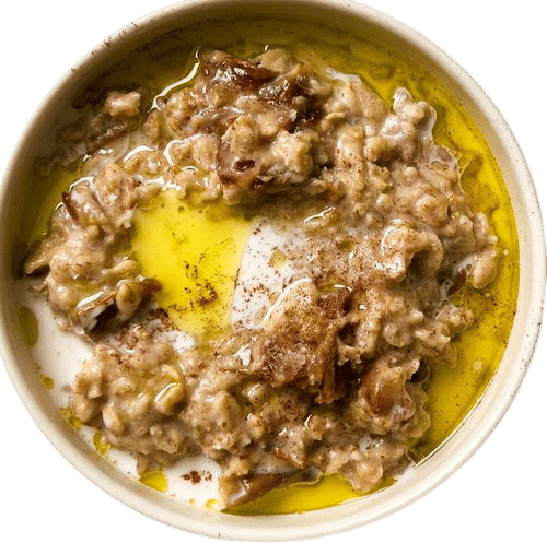 olive oil on oatmeal