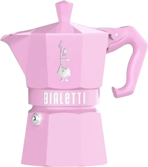 Bialetti Moka Exclusive 3 Cup in Pink