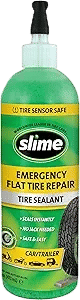 Slime 10011 Flat Tire Puncture Repair Sealant, Emergency Repair for highway vehicles, suitable for Cars/Trailers, Non-toxic, eco-friendly, 16 oz bottle