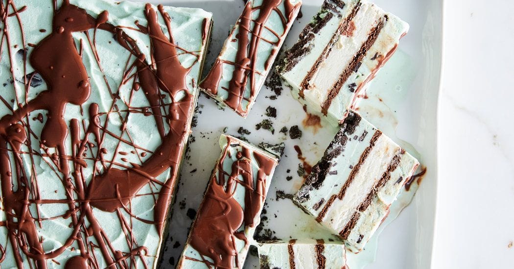 Ali Slagle's Mint Chocolate Chip Ice Cream Cake Recipe