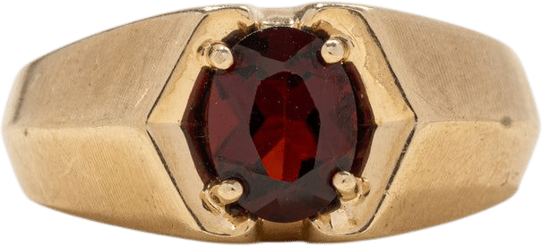 Garnet Geometric Statement Ring