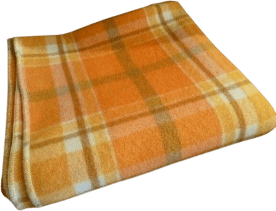 Vintage Tartan Wool Blanket