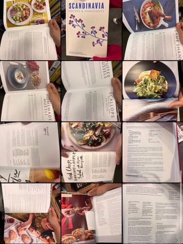 taking pictures of recipes (instead of buying the entire cookbook)