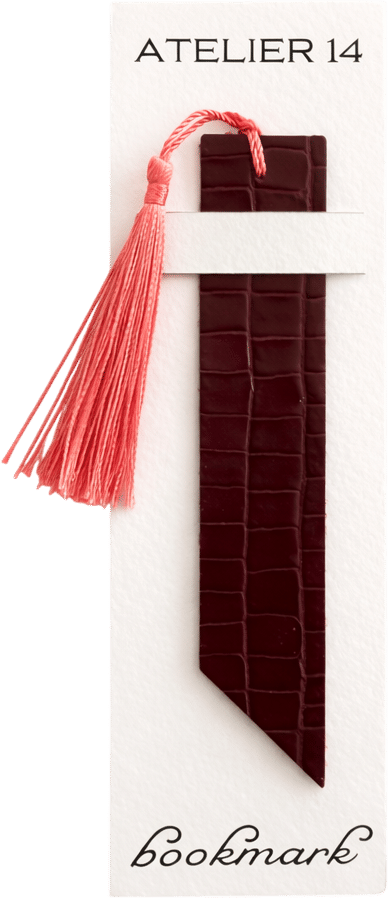 Leather bookmark