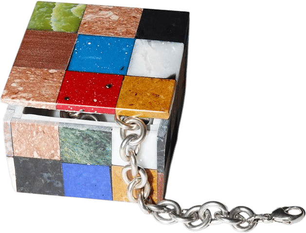 Mosaic Stone Box (Small)