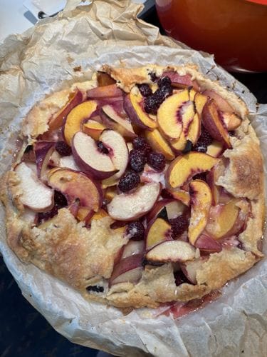 Peaches and Cream Galette from Sweet Enough