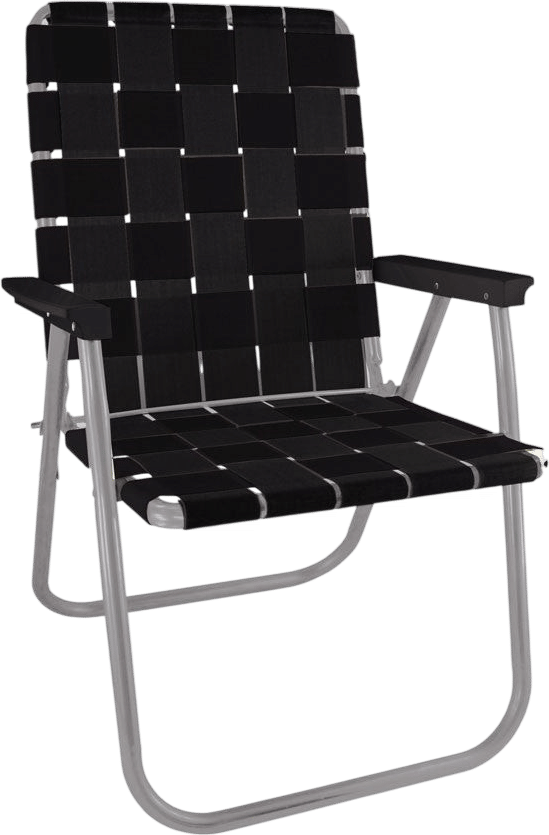 Midnight Black Classic Lawn Chair