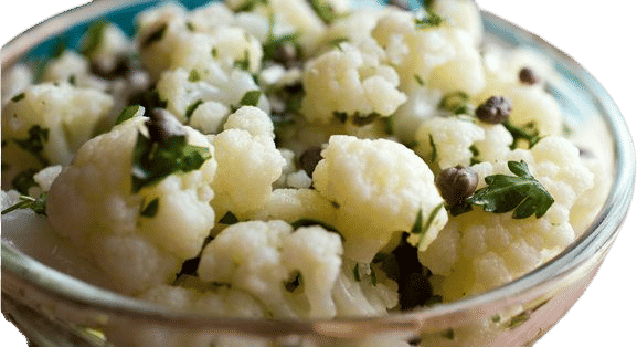 Cauliflower Salad with Capers , Parsley and Vinegar