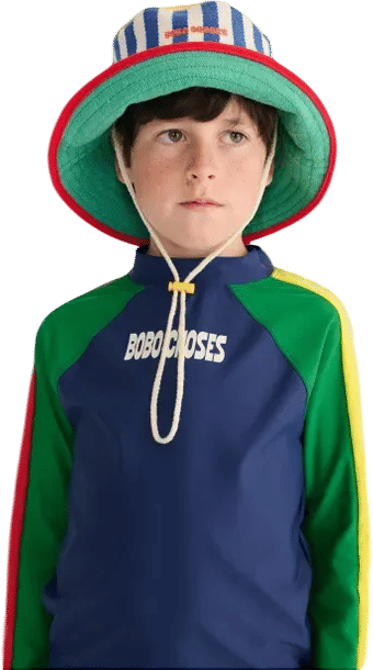 Striped Bucket Hat for Kids
