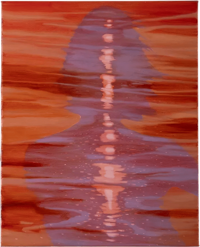 All under the sun, waiting by Sylvia Fernández | Oil on canvas | 30” x 24”