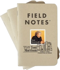 Toni Morrison Field Notes Notebooks, Set of 3