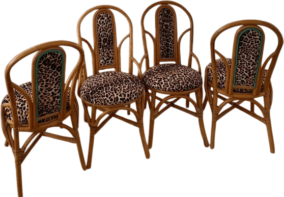 Leopard dinning chairs
