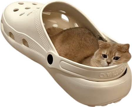Oversized Crocs Cat Bed