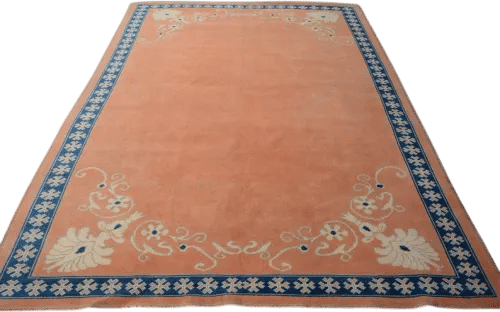 Turkish Rug, Large Rugs, Vintage Rug, Anatolian Rug, Rugs For Salon, 6x8.3 ft Orange Rug, Floor Rug, Turkish Salon Rug,